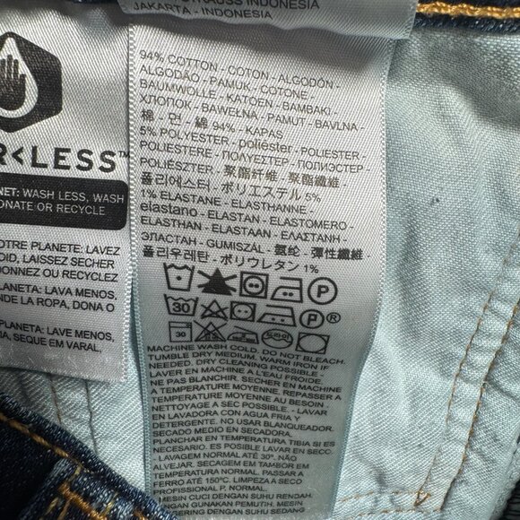 Levis Jeans Mens 44 Blue 527 Straight Leg Relaxed Fit Mid Rise Dark Wash - Picture 4 of 12